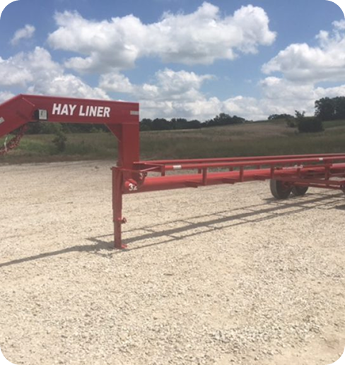 32' Gooseneck Hay Liner Trailer