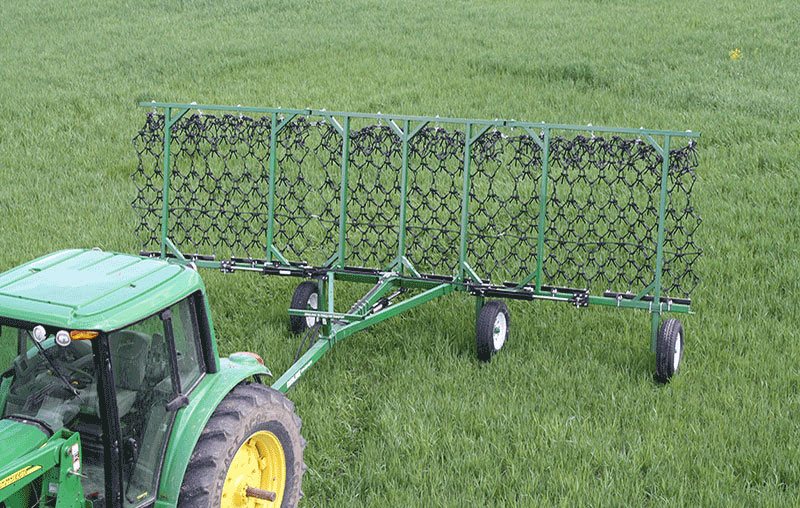 Redline Harrow in the field
